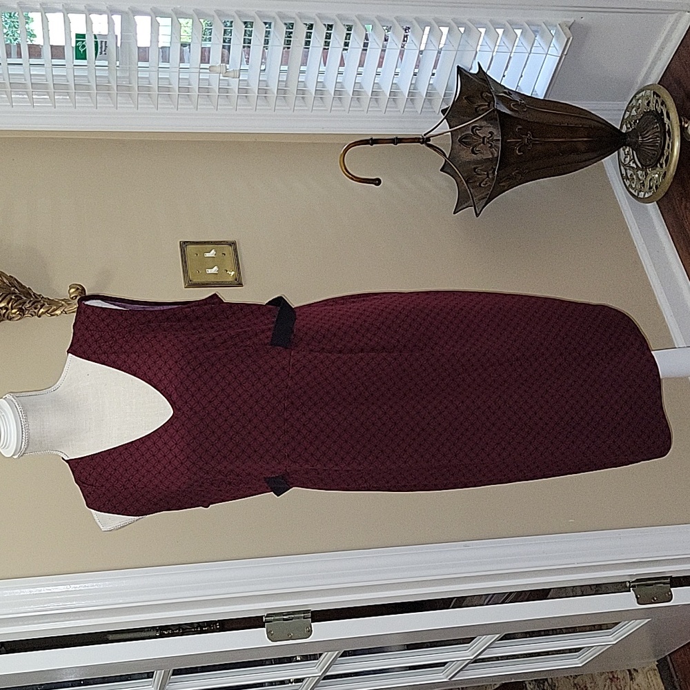 Motherhood Maternity Burgundy Midi Dress